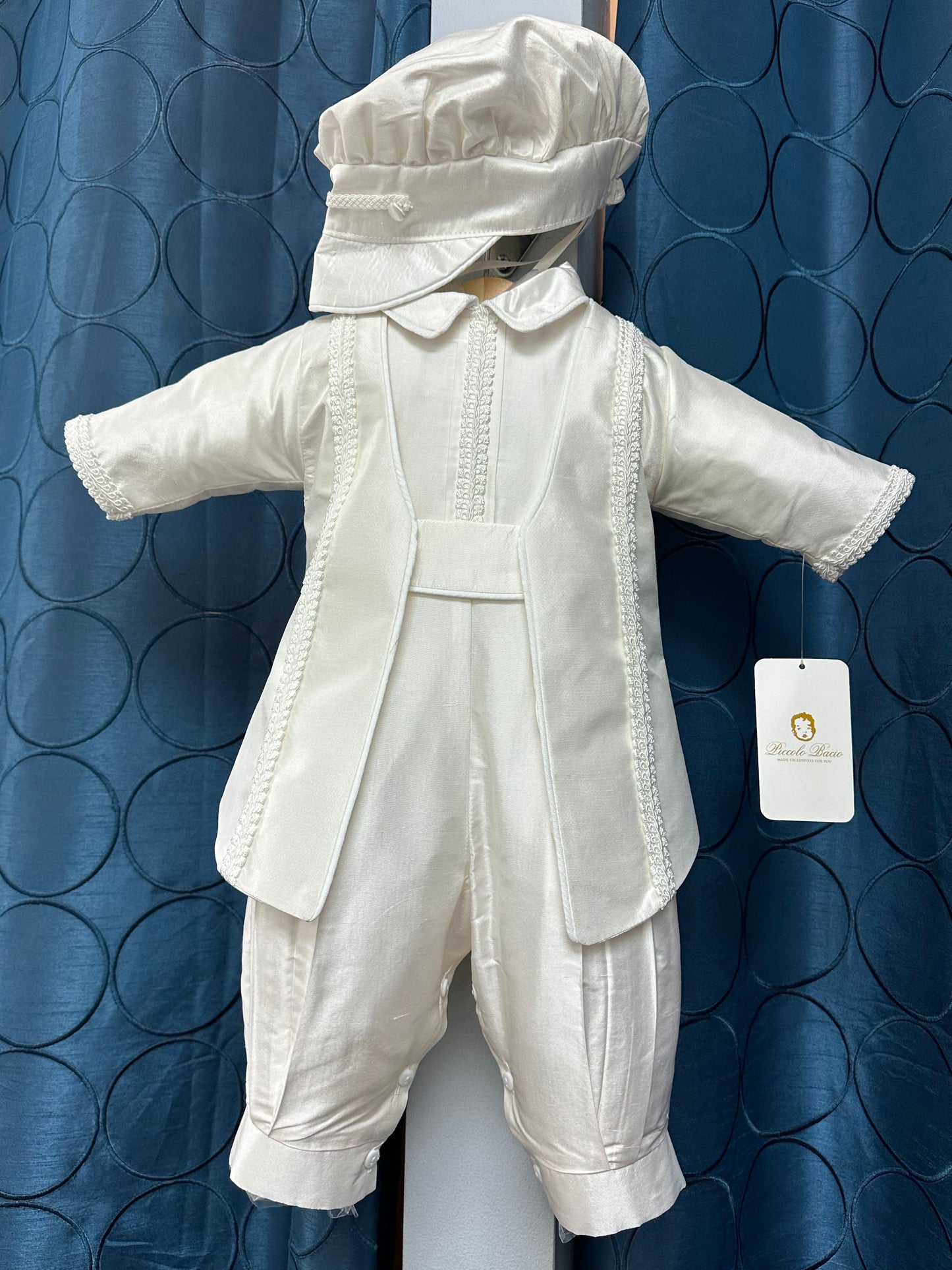 Felipe by Piccolo Bacio - Classic Boys Silk One Piece Outfit with Jacket