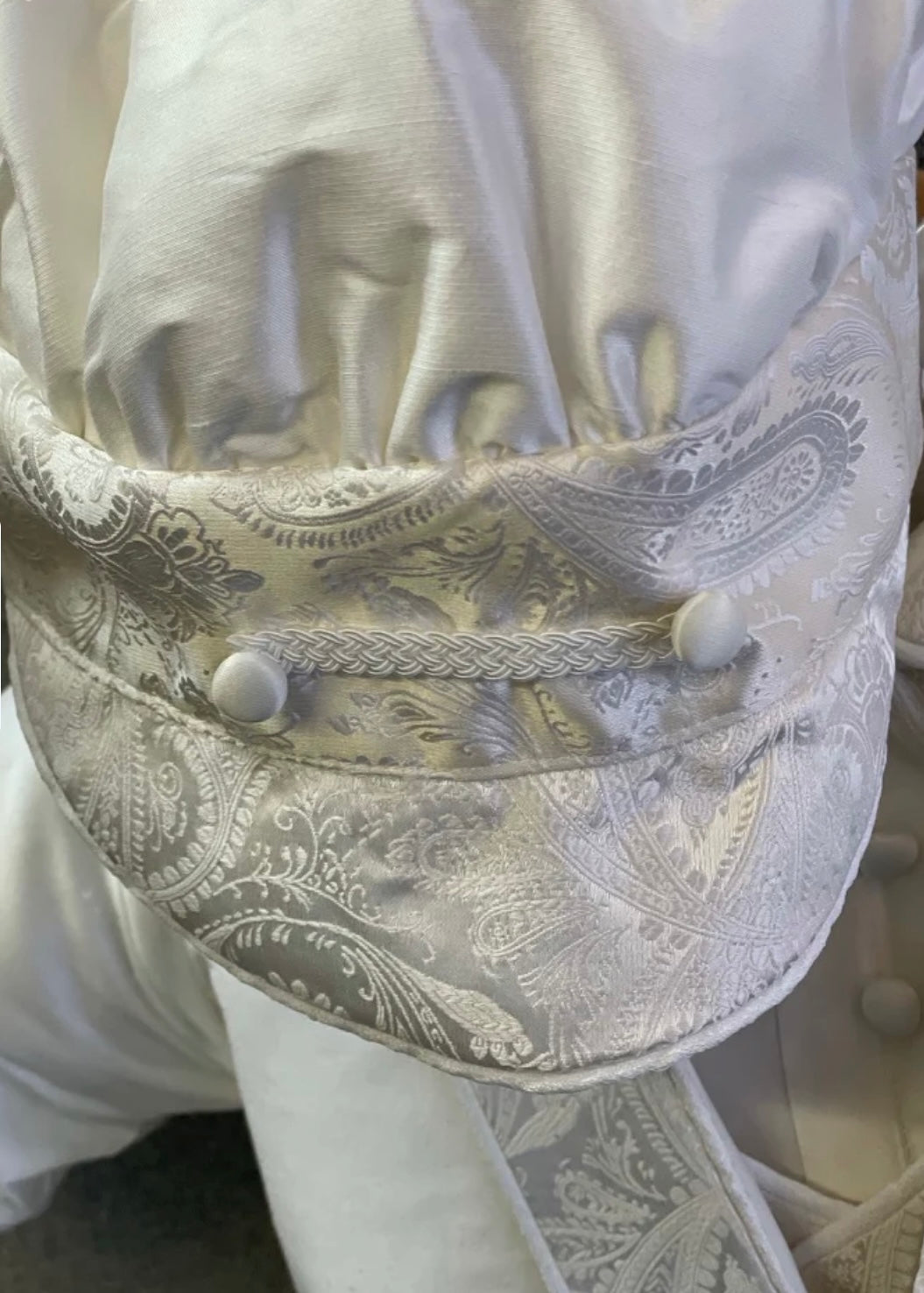 Pure White Gerry by Piccolo Bacio - Classic Boys White Shantung One Piece Outfit