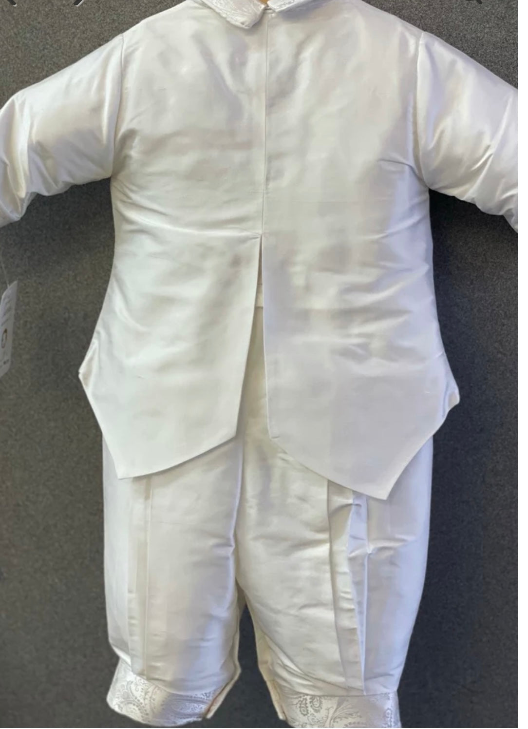 Pure White Gerardo by Piccolo Bacio - Classic Boys One Piece Outfit with Jacket