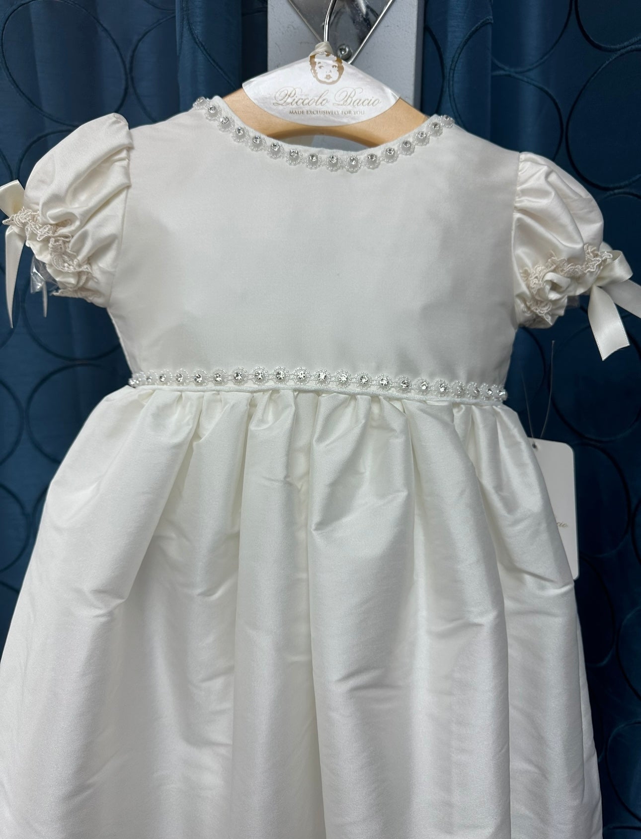 Fiona by Piccolo Bacio - Beautiful Traditional Silk Heirloom gown