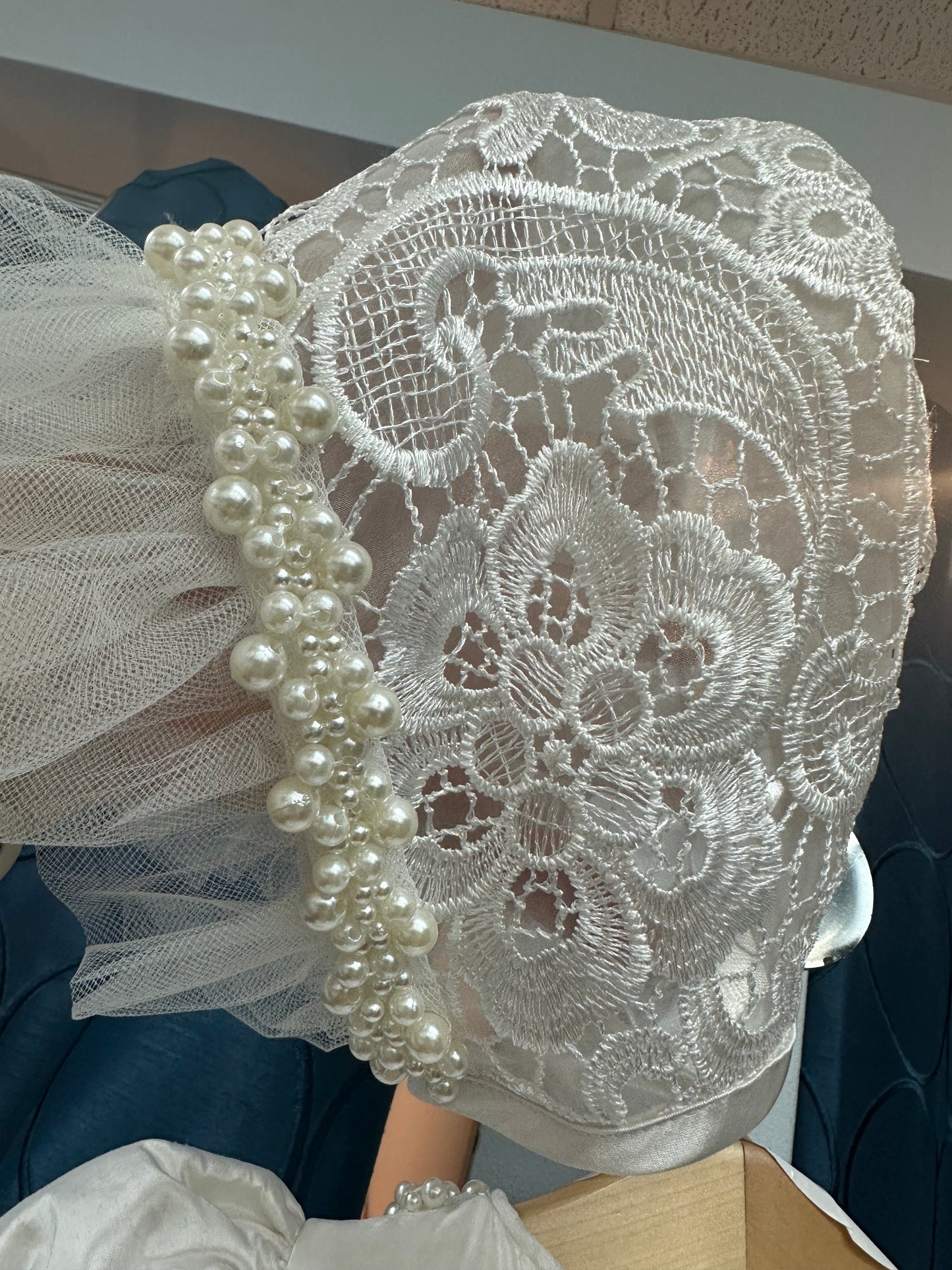 Nyla by Piccolo Bacio - Silk and Lace heirloom gown