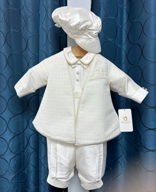 Faviano by Piccolo Bacio boys silk outfit