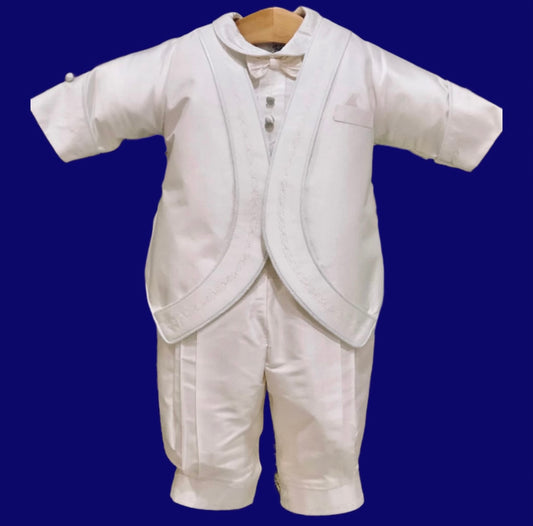 William by Piccolo Bacio  - Silk Classic Boys One Piece Outfit with Jacket