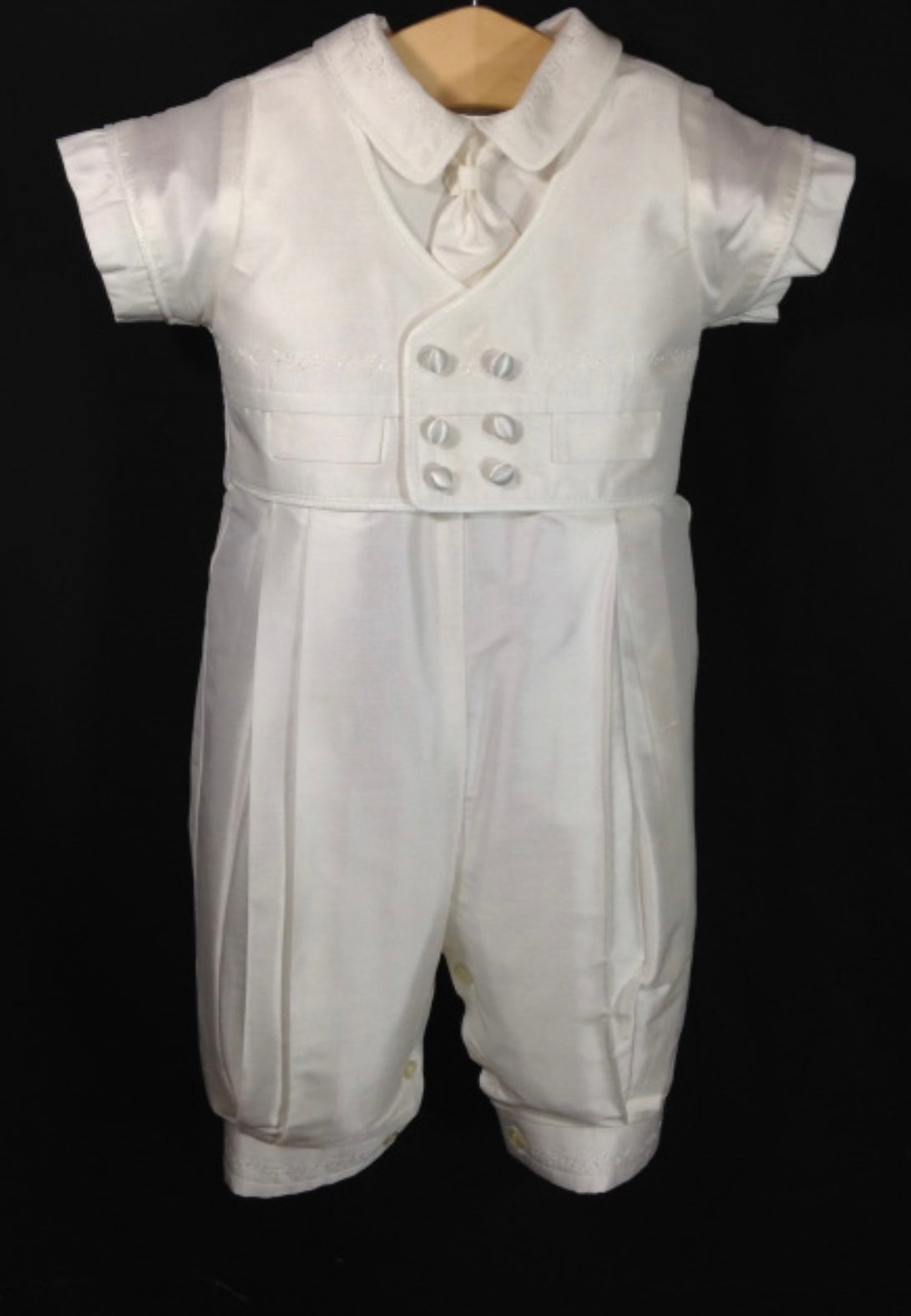 Pio by Piccolo Bacio  - Classic Boys One Piece pure white Outfit