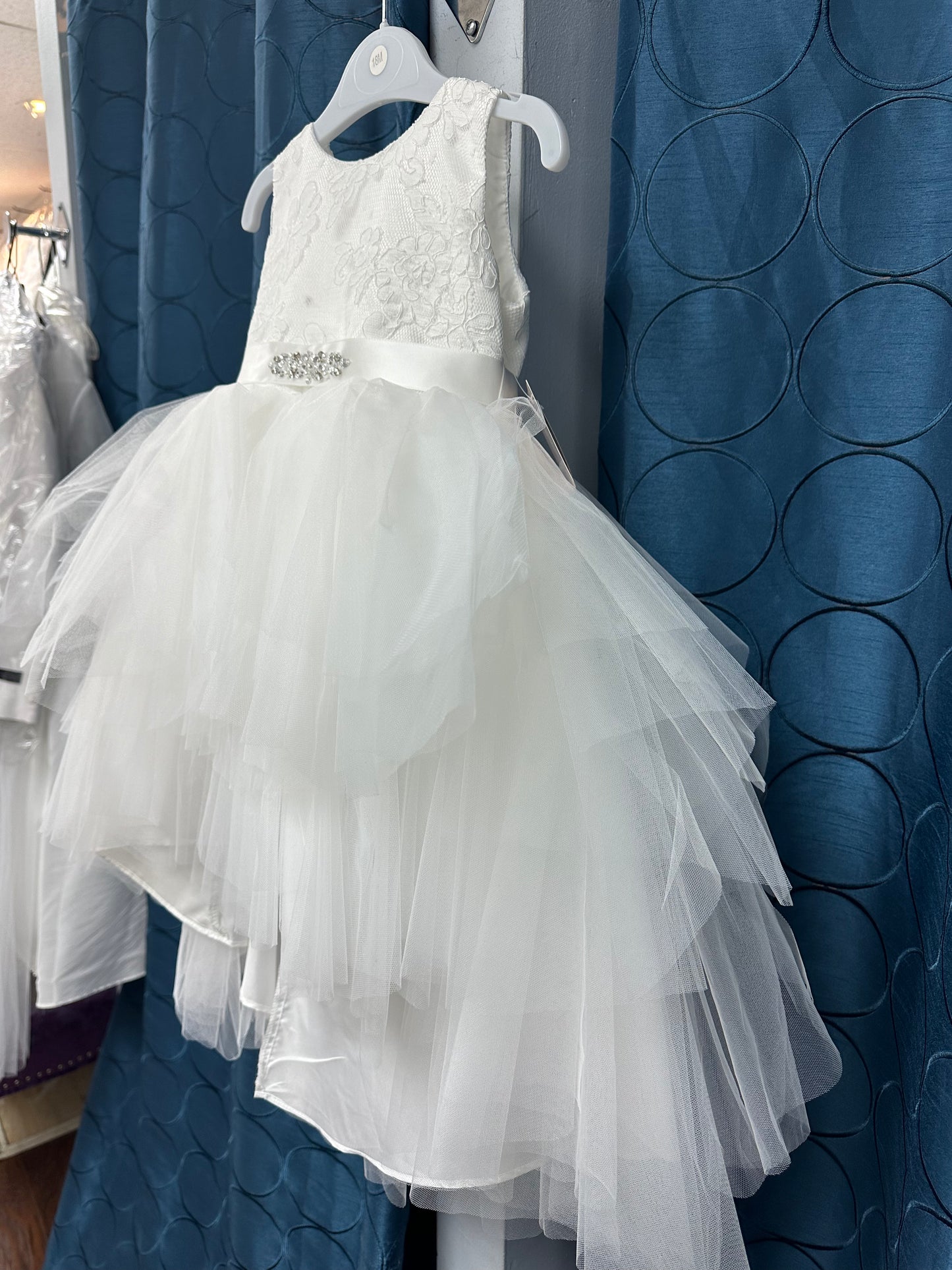 Lace and Tulle High Low Flower Girl Dress