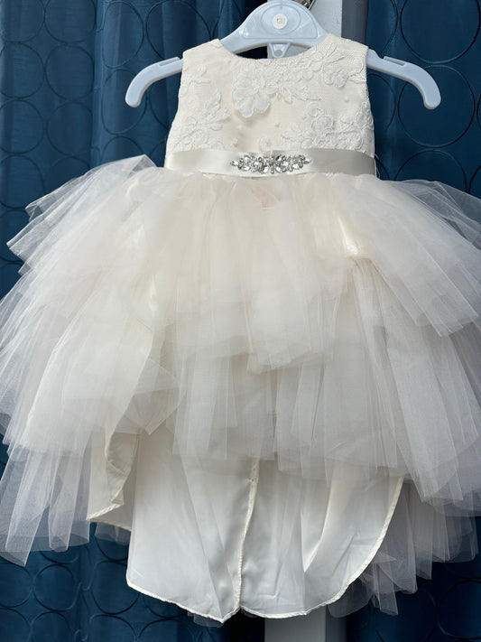 Lace and Tulle High Low 1st Birthday Dress